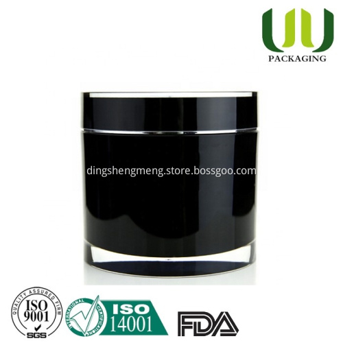 100ml Black And Gold Red Mens Cosmetic Jar